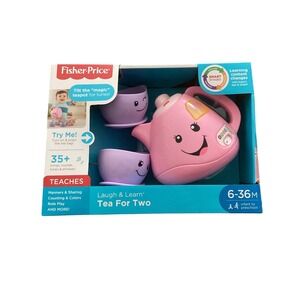 Fisher-Price Laugh & Learn Tea For Two Musical Teapot Set Pink Smart Stages NEW